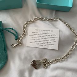 Return to Tiffany Heart Tag Choker in Sterling Silver