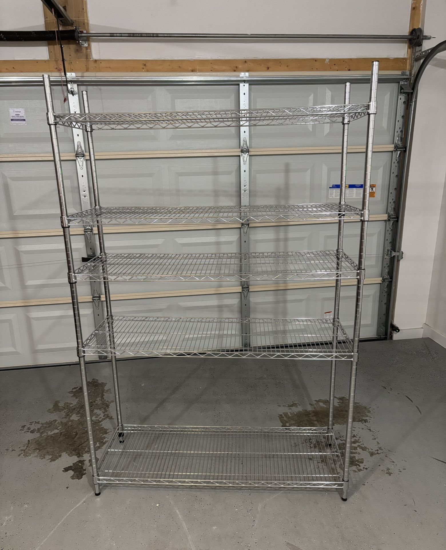 Garage Storage Shelves HDX 6-Tier Commercial Grade Heavy Duty Steel Wire Shelving Unit in Chrome