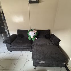 Love Seat With Ottoman Couch