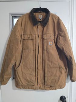 Carhartt Full Swing Armstrong Jacket 103283 Brown Duck Canvas Work Coat Mens XL