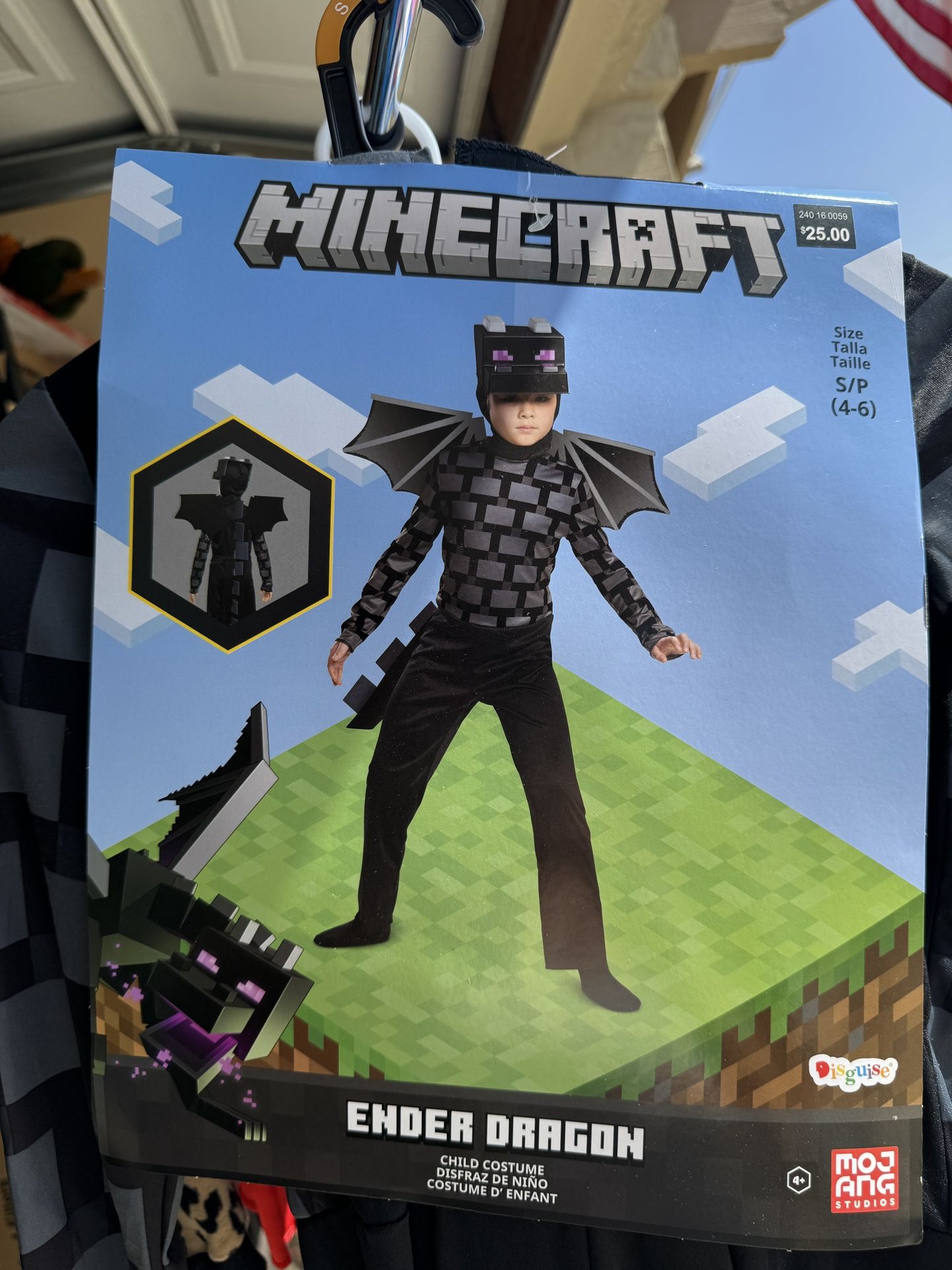 Boys Ender Dragon Minecraft Costume Size 4-6