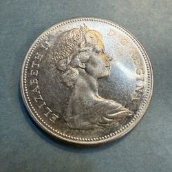 1967 Silver Dollar Canada Mint State 23.1 grams.  80% Silver uncirculated