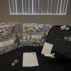 DIOR MONOGRAM BACKPACK