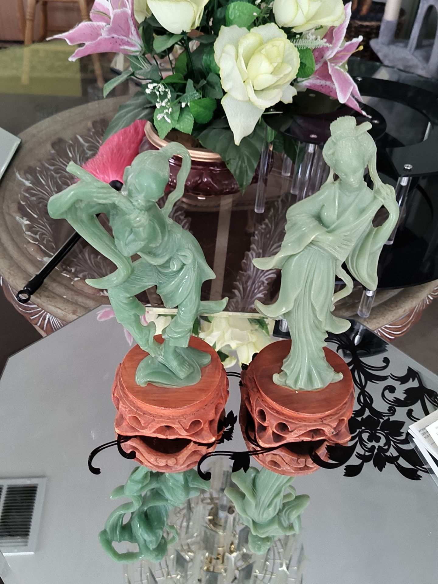 Jade statues