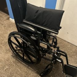 Wheelchair- Lightweight ProBasics 18” Seat Width Wheelchair With Quick Release Axles + Adjustable Armrests 