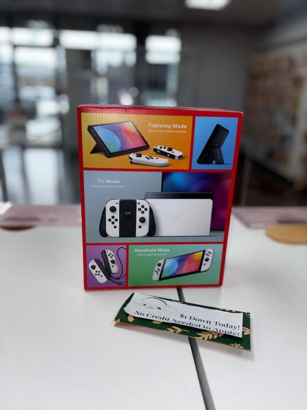 Nintendo Switch Oled New - Pay $1 To Take It Home Today and pay the rest later.