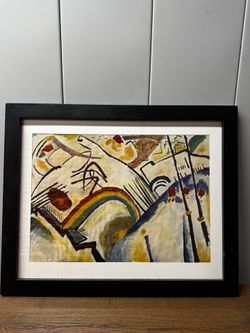 Wassily Kandinsky “Composition IV” Abstract Print – Large Framed (3.3 ft x 2.1 ft)