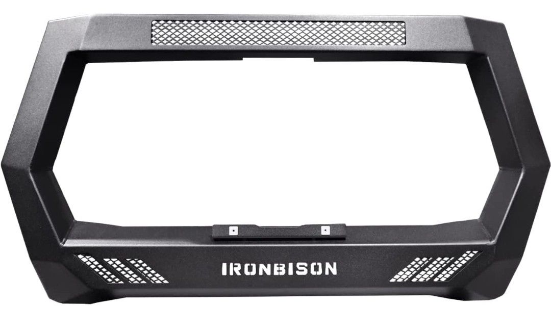 Tyger Auto TG-GD6C60118 Front Bumper Guard Compatible with 2011-2019 Chevy Silverado/GMC Sierra 2500HD / 3500HD | Textured Black | Light Mount | Bull