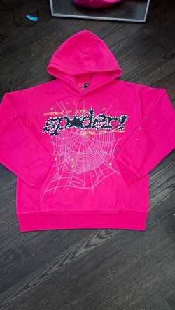 Pink spider hoodie