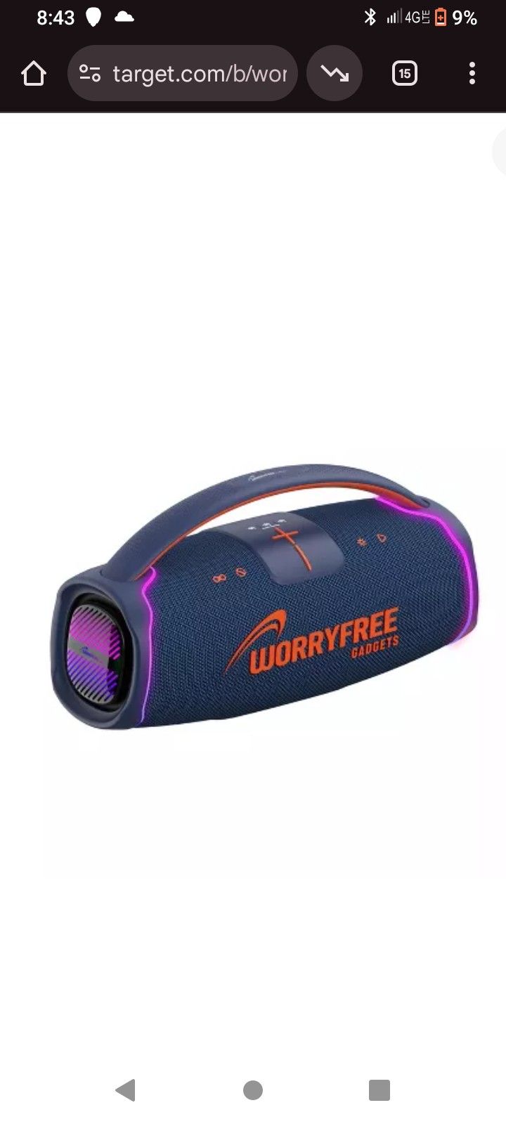 Worryfree Gadgets Speaker With Cordless  Microphone 