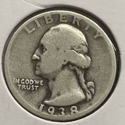 1938-S Washington Quarter Good Condition 