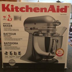 KitchenAid Artisan Chrome Stand Mixer BRAND NEW 5-Quart