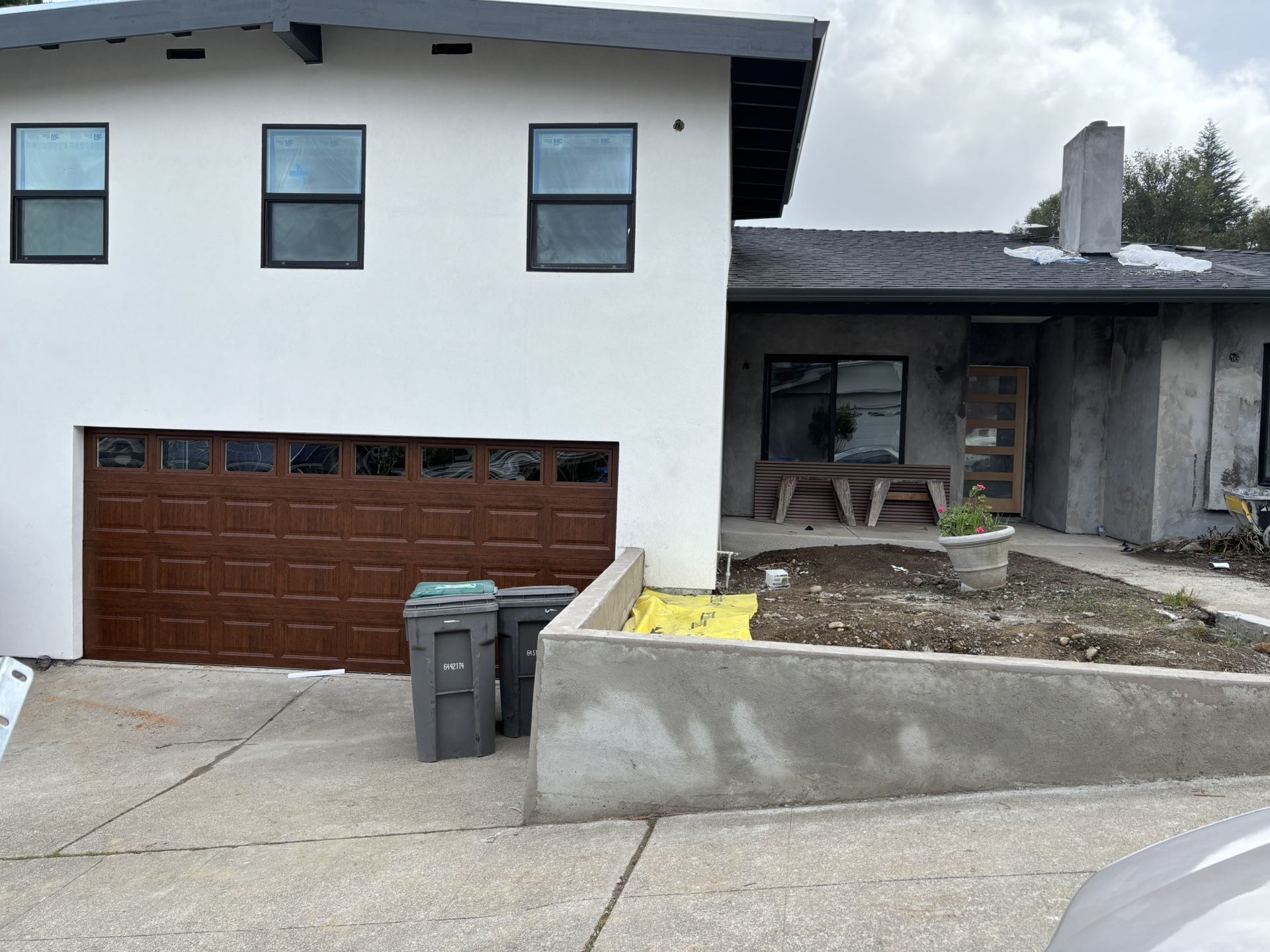 16’ Wood Look Garage Door