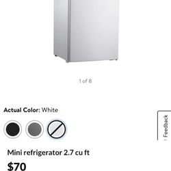 White Mini Fridge