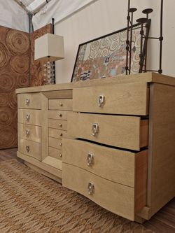 Long boy credenza style mid century dresser. Delivery