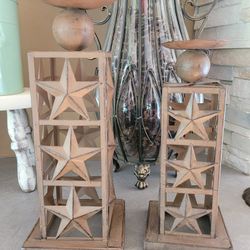 Metal Star Candle Holders