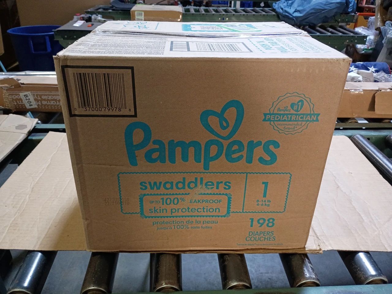 Pampers Baby Diapers - Swaddlers - Size 1, 198 Count, Ultra Absorbent Disposable Infant Diaper