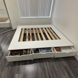 MUST GO ASAP - KING BED FRAME - IKEA
