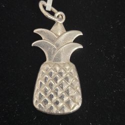 Silver tiffany and co pineapple pendant