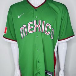 2026 WBC Mexico Men's Baseball Green Jersey World Baseball Classic New