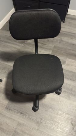 Black Fabric Seat Chair