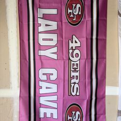 49ers Lady Cave Flag