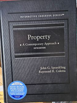 Property a Contemporary Approach 5th edition law Textbook
