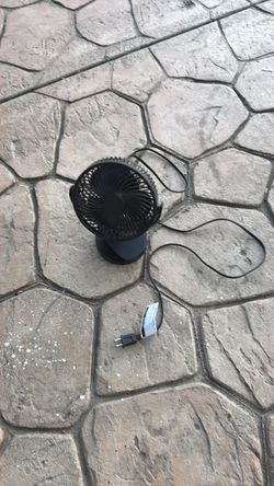 Black Clip-On Fan – Plug-In, Works Great