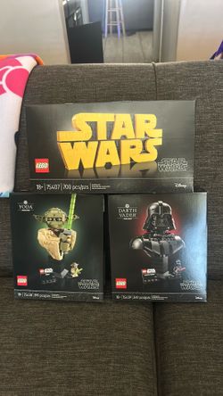 Lego Vader, Yoda, STAR WARS Logo sets