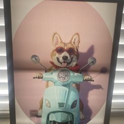 Corgi Canvas Art