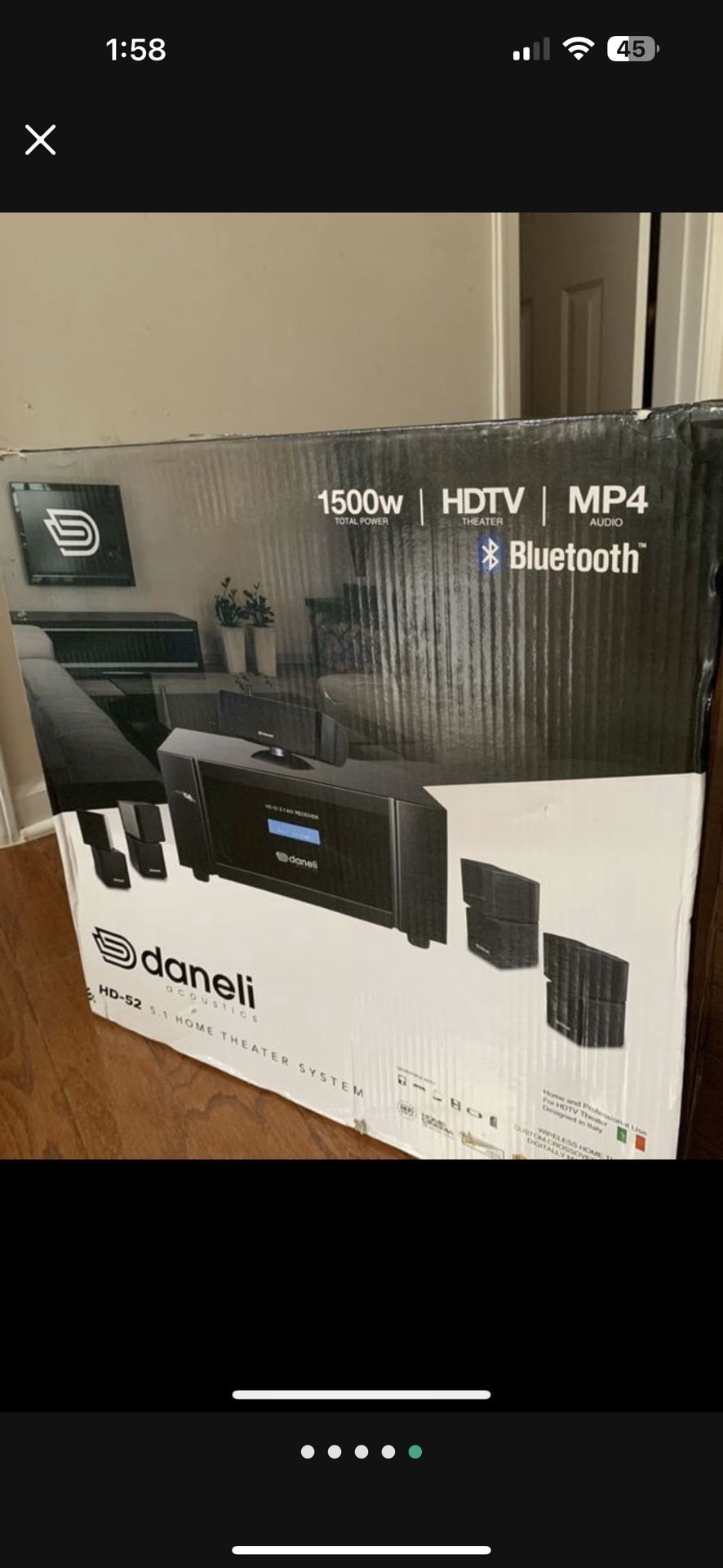 Daneli Acoustics HD-52 5.1 Home Theater Speaker System Brand NEW