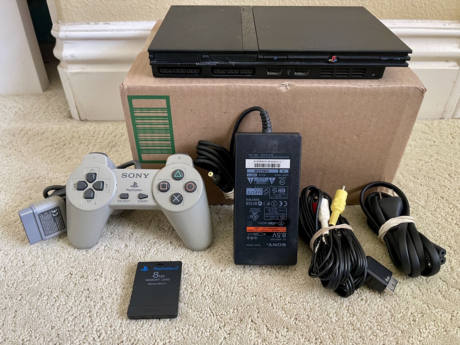 PlayStation 2 PS2 Console Slim BUNDLE! + Accessories SCPH-70012