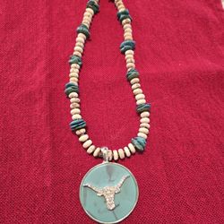 Texas Longhorn Decorative Necklace 