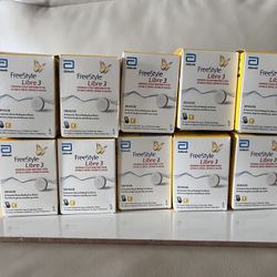 Freestyle Libre 3 Sensors NIB Lot Of 10