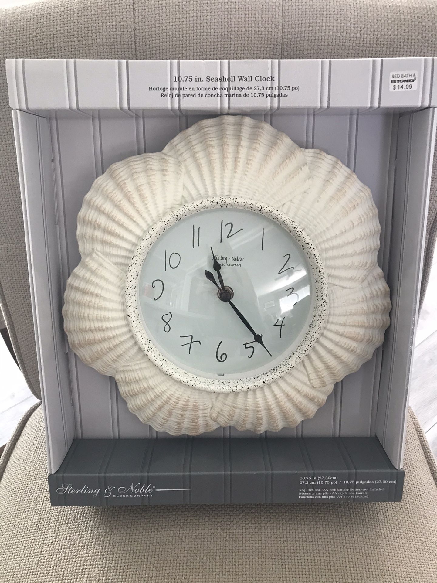Seashell Wall Clock - Sterling & Noble