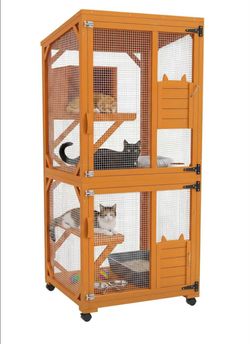 BRAND NEW Wooden Large Cat House