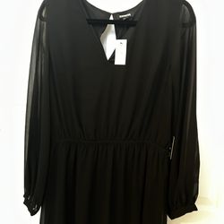 Elegant Black Dress (Express)