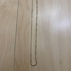 14kt Diamond Cut rope Chain
