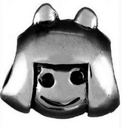 NEW Authentic Chamilia Girl Charm Bead.   Sterling Silver.   # GE-2.  Hallmarked CHAM & 925.  90% of Chamilia charms fit Pandora Bracelets.  Chamilia 