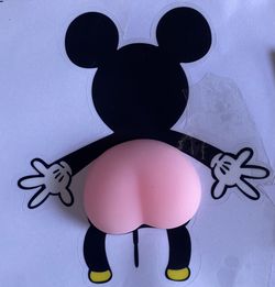 Cartoon Cute Butt Car Door Anti-collision Rubber Strip Sticker Silicone Car Door
