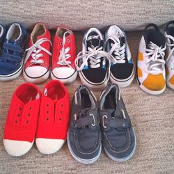 Great Lot Of Boys Sz.10 Shoes/sneakers/tennis Shoes/nike/vans/air Jordan's/hey Dude