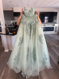 Quinceañera dress Sage green