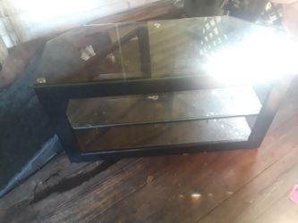 Glass TV stand