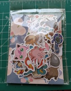 POKÉMON STICKERS LOT OF 100