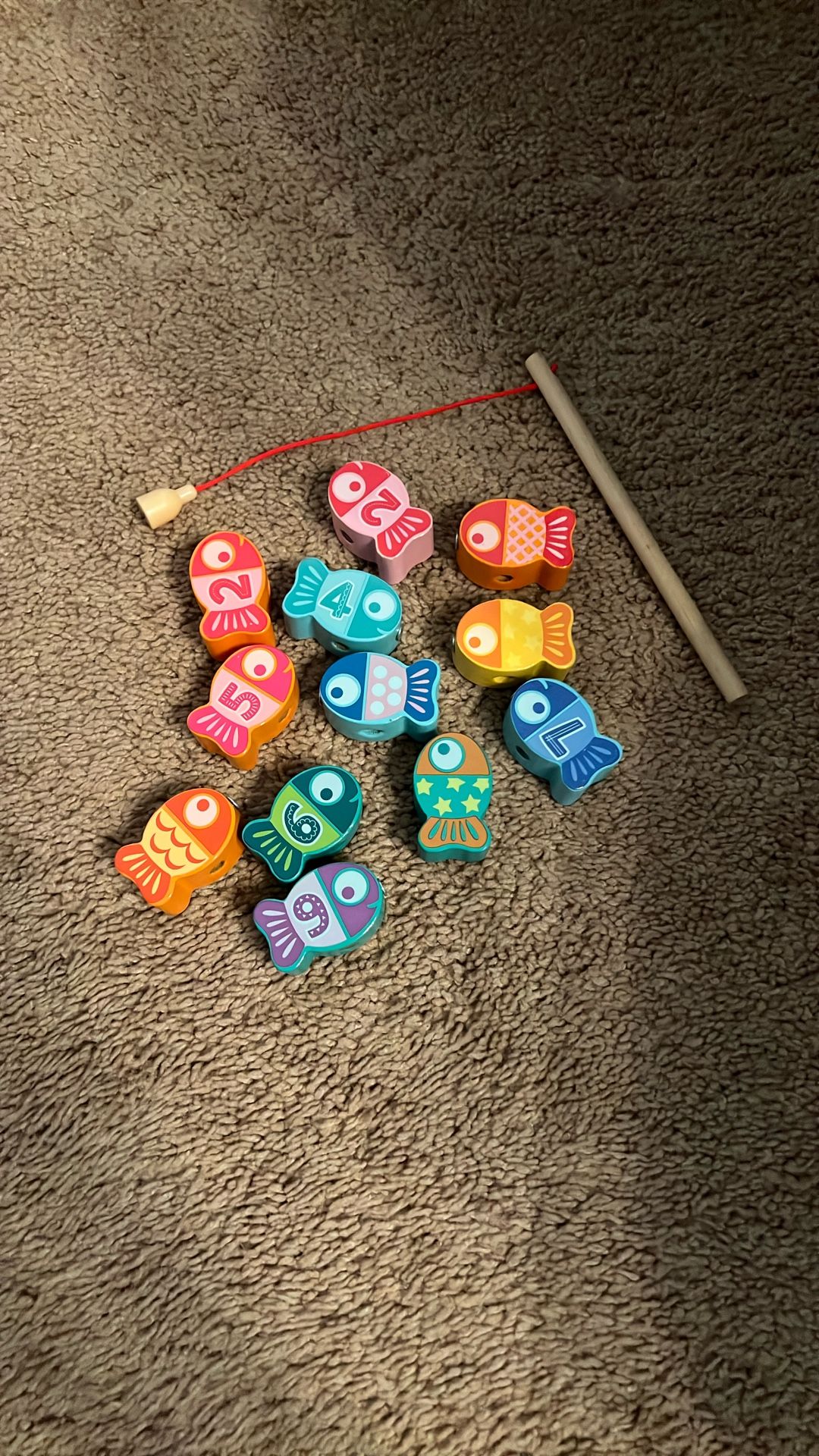 Magnetic Wooden Fishing Game