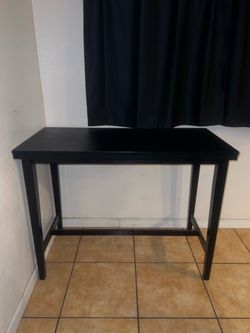 Black table