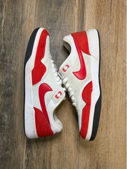 Nike SB GTS Return PRM- SIZE US Men’s 9.5- CK3464-600 White/Red/Black Colorblock Low Top