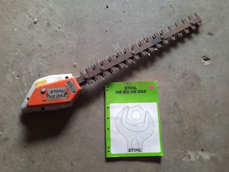 Stihl HS242 Hedger Attachment + Manual