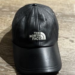 Supreme The North Face Lambskin Leather 6-Panel Cap Black
