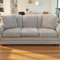 La-Z-Boy Mackenzie Brown & Beige 3-Seat Sleeper Couch